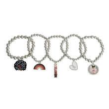 Load image into Gallery viewer, Melanin Charm Bracelet Stack