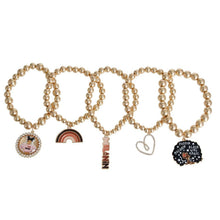 Load image into Gallery viewer, Melanin Charm Bracelet Stack