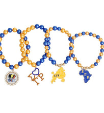 Cargar imagen en el visor de la galería, Sigma Gamma Rho Charm Bracelet Stack