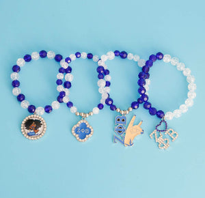 Zeta Phi Beta Charm Bracelet Stack