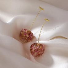 Load image into Gallery viewer, Cherry Bomb Dangle Earrings