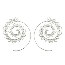 Laden Sie das Bild in den Galerie-Viewer, Spiral Hoop Earrings