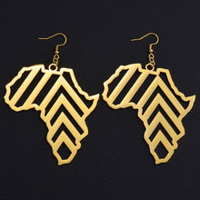 Load image into Gallery viewer, Africa Angle Dangle Earrings