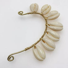 Load image into Gallery viewer, Porcellana Cowrie Hoop Earrings &amp; Cuff Set