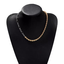 Load image into Gallery viewer, Half &amp; Half Chain Necklace