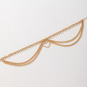 Heart Layered Anklet