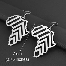 Load image into Gallery viewer, Africa Angle Dangle Earrings