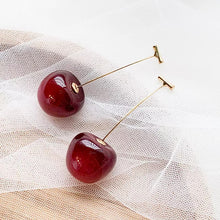 Load image into Gallery viewer, Cherry Bomb Dangle Earrings