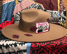 Load image into Gallery viewer, Pretty By Nature Fedora(Tan/Fuschia)