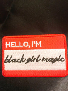 Black Girl Magic Name Tag Patch