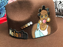 Cargar imagen en el visor de la galería, Melanin Custom Fedora(Brown)